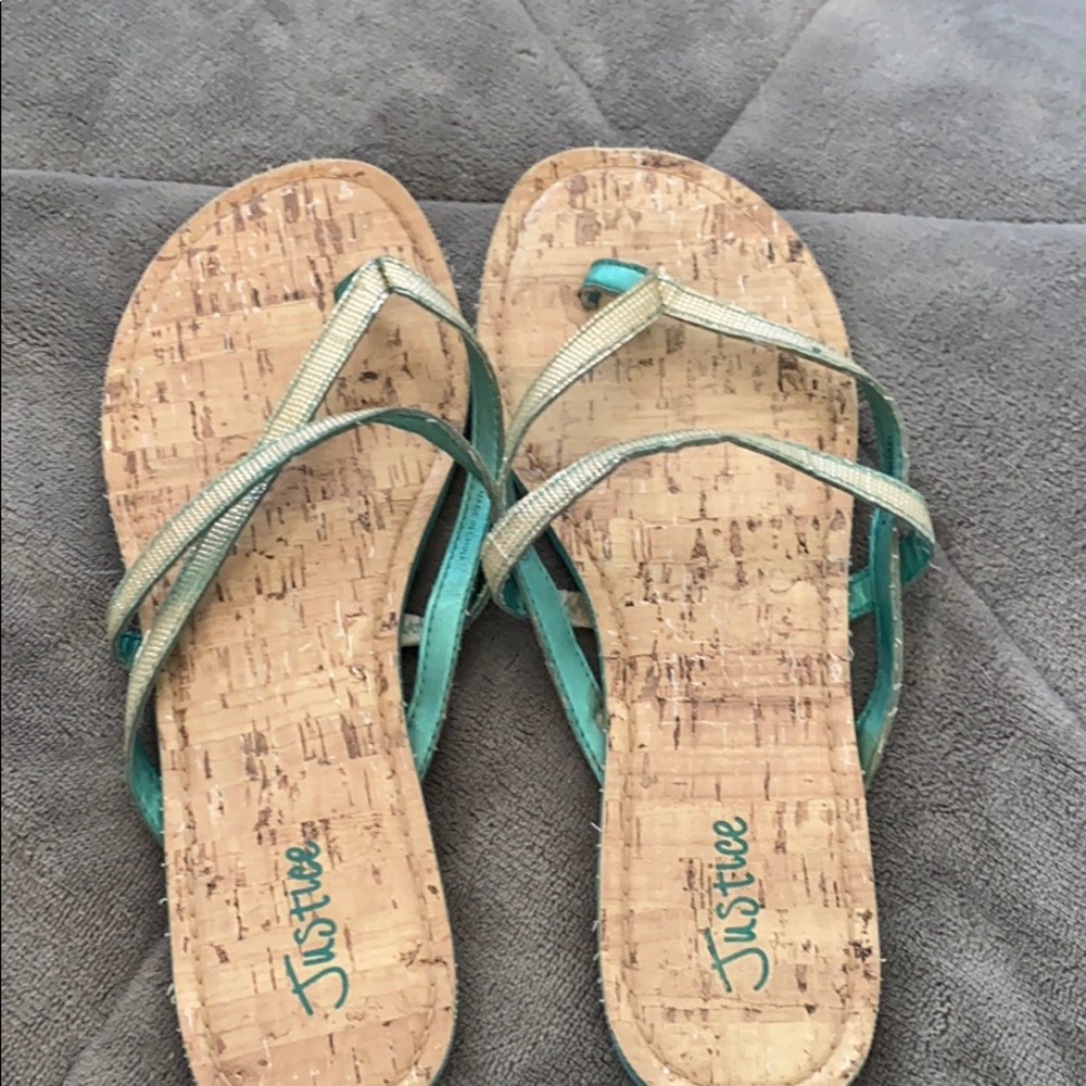 justice flip flops
